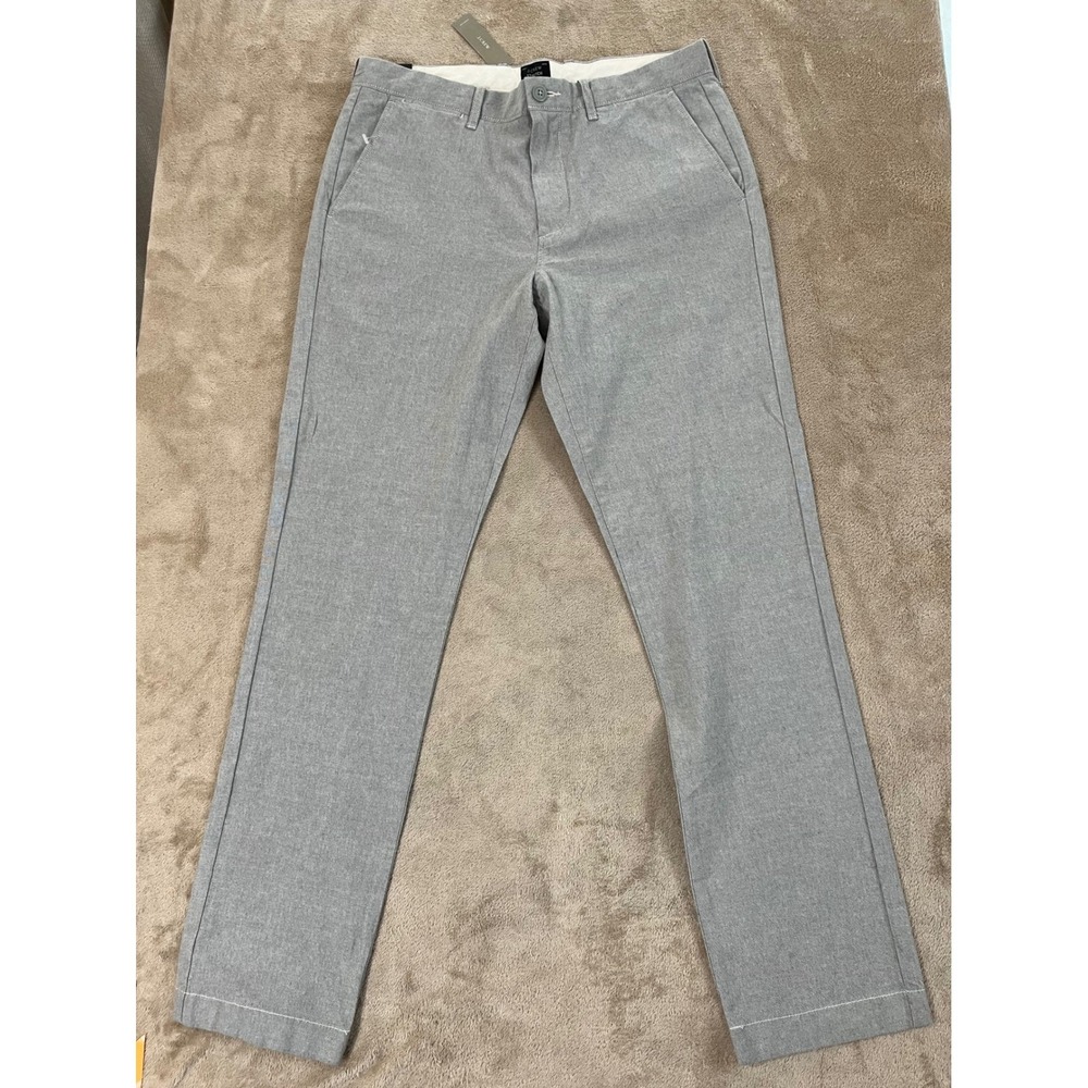 J. Crew 770 Straight Stretch Pants Men Size 32x32 Gray Dress Pants New $80